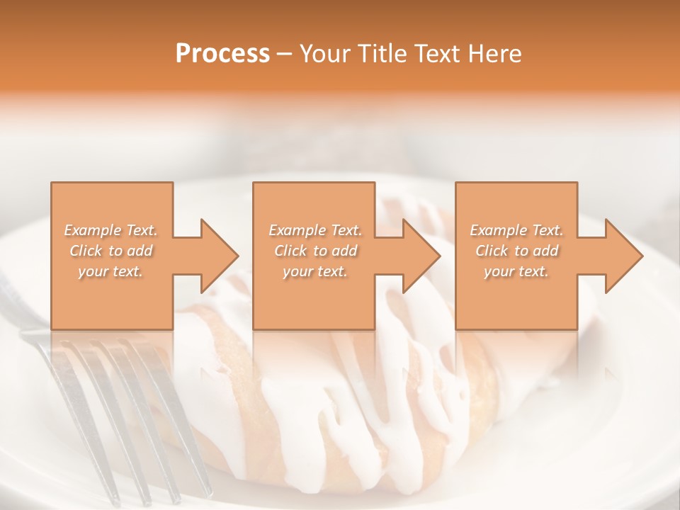 A Cheese Danish And Coffee For Breakfast. PowerPoint Template