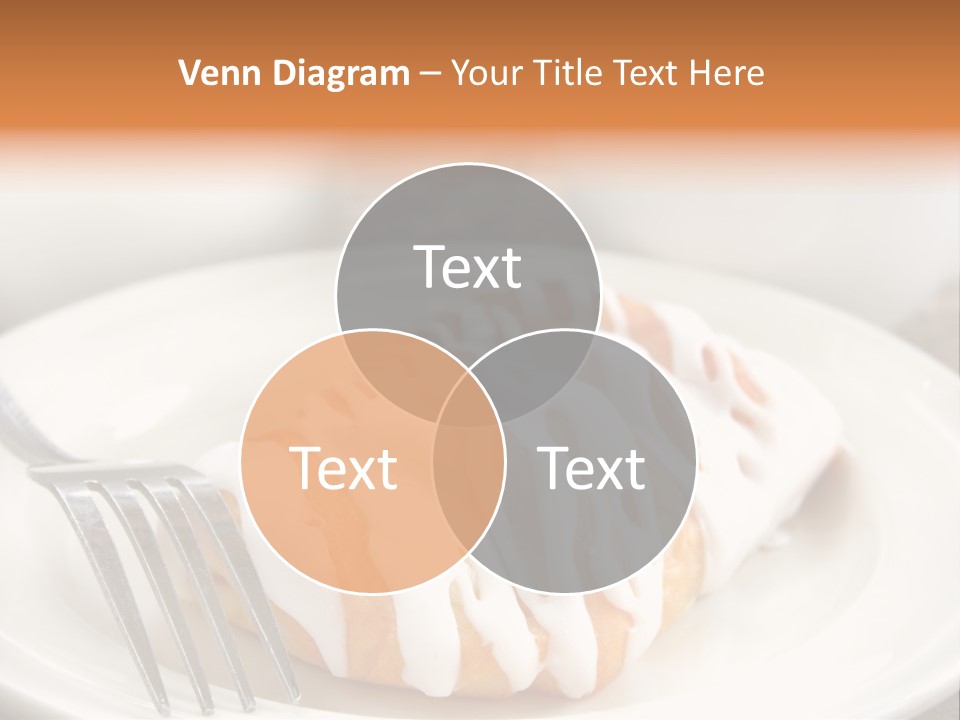 A Cheese Danish And Coffee For Breakfast. PowerPoint Template
