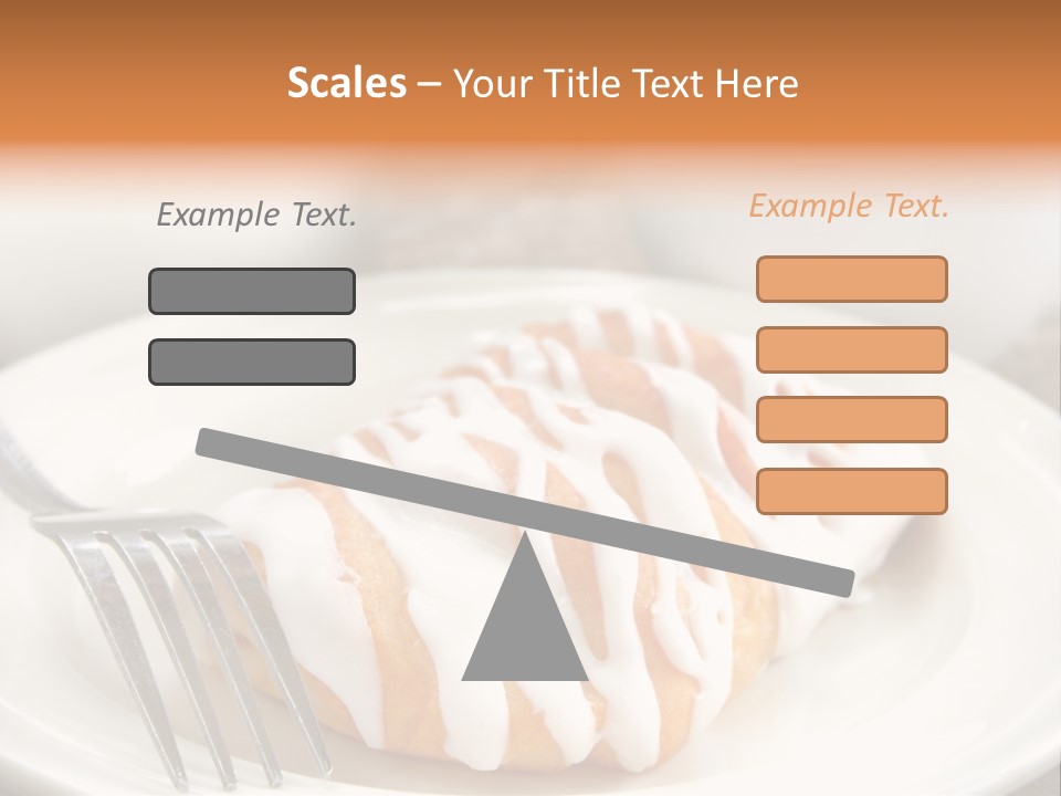 A Cheese Danish And Coffee For Breakfast. PowerPoint Template