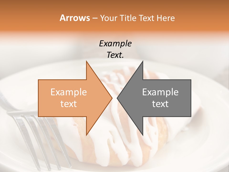 A Cheese Danish And Coffee For Breakfast. PowerPoint Template