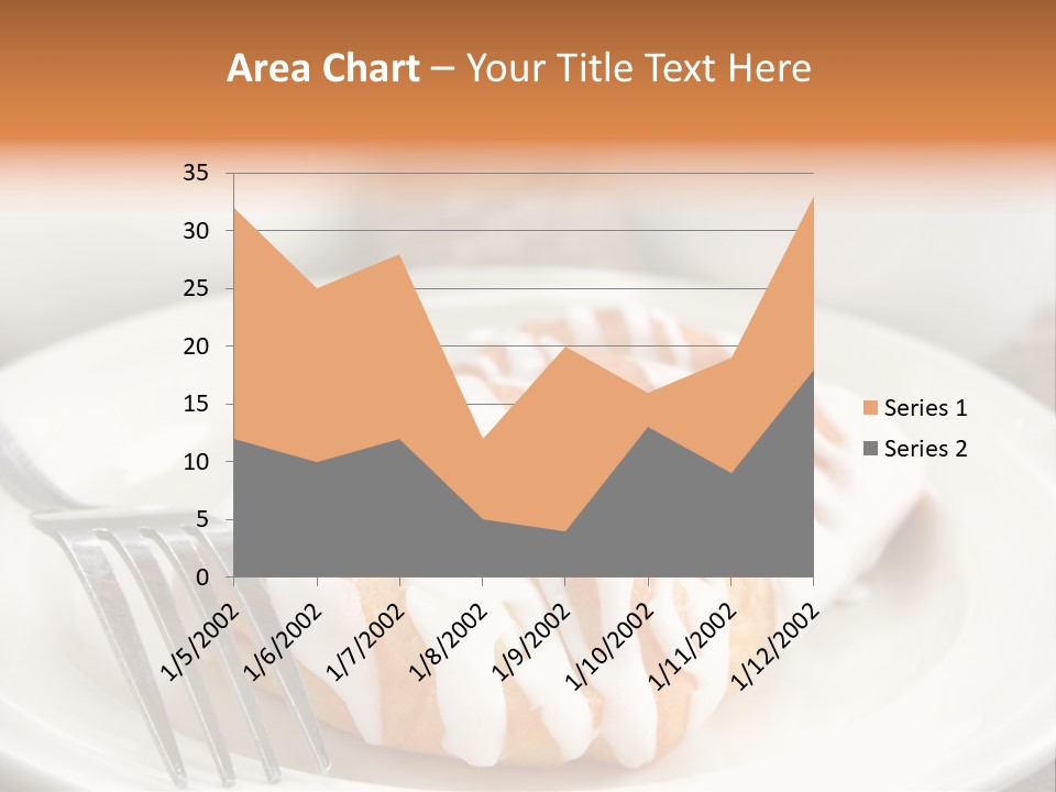A Cheese Danish And Coffee For Breakfast. PowerPoint Template