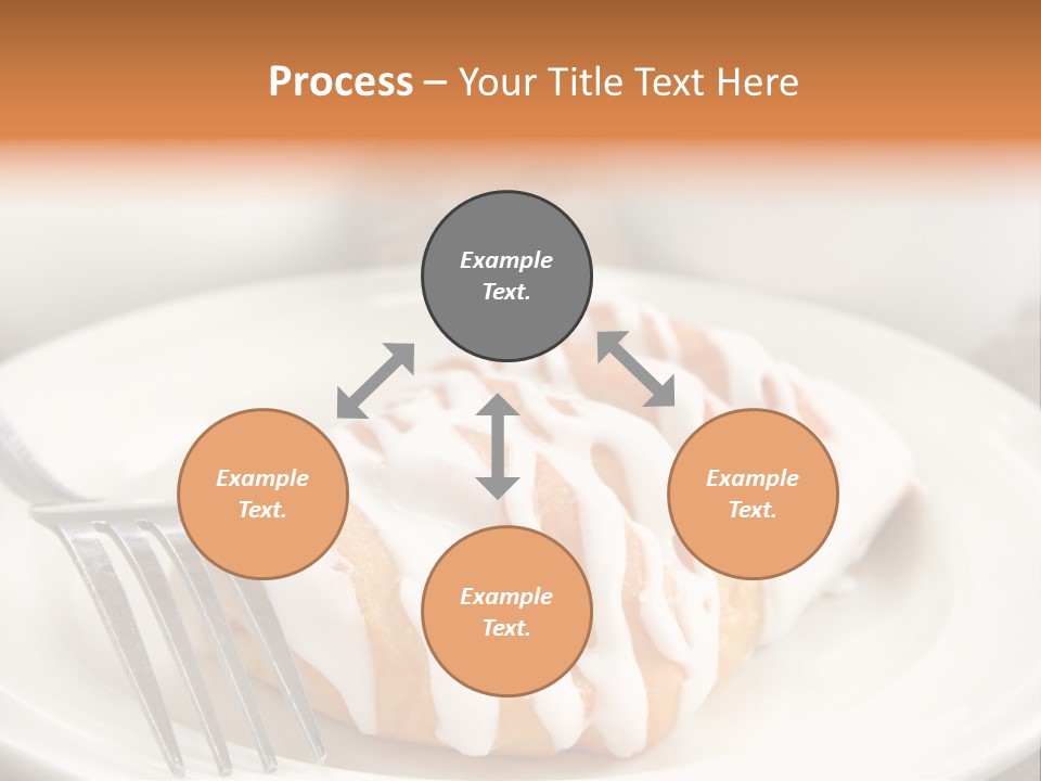 A Cheese Danish And Coffee For Breakfast. PowerPoint Template