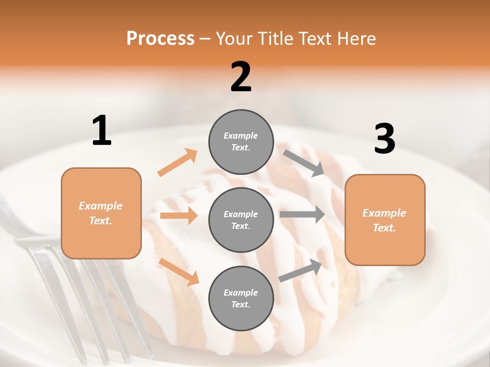 A Cheese Danish And Coffee For Breakfast. PowerPoint Template