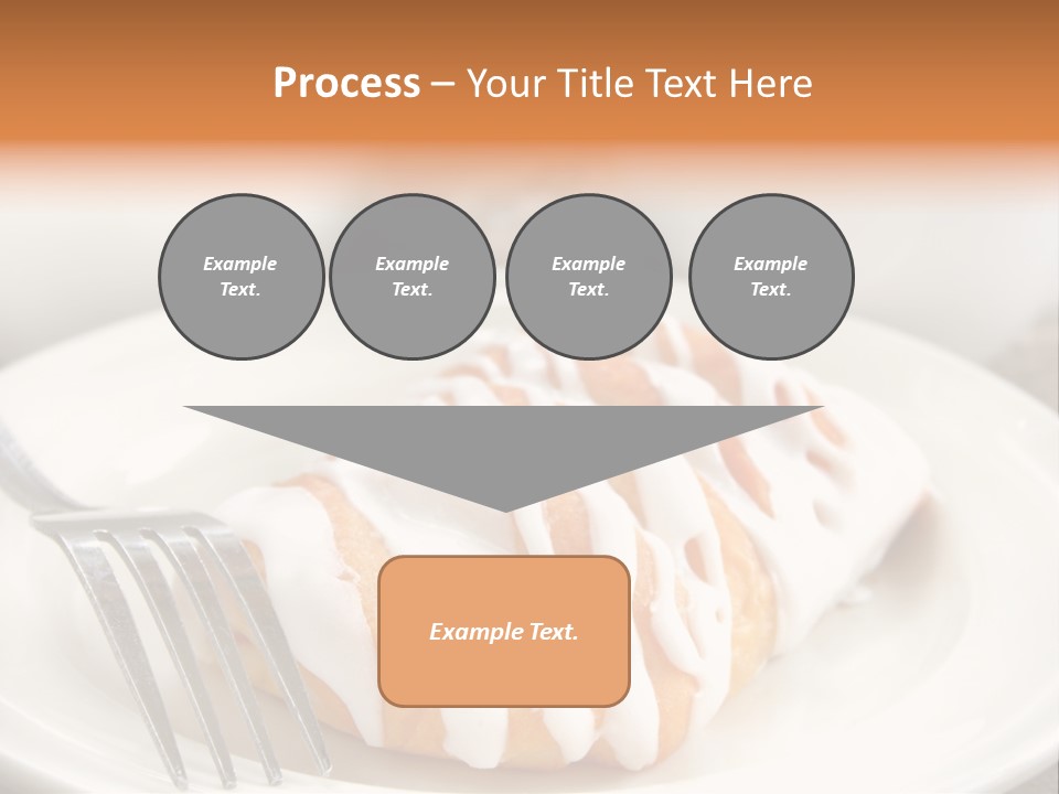 A Cheese Danish And Coffee For Breakfast. PowerPoint Template