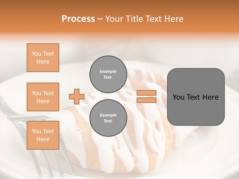 A Cheese Danish And Coffee For Breakfast. PowerPoint Template