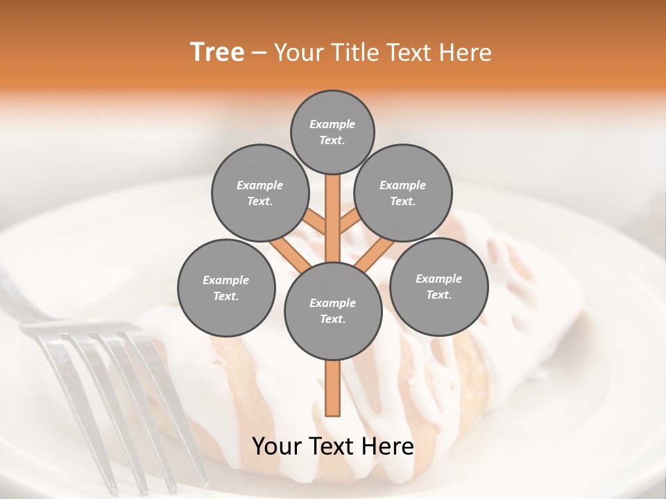 A Cheese Danish And Coffee For Breakfast. PowerPoint Template