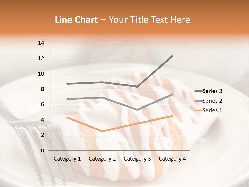 A Cheese Danish And Coffee For Breakfast. PowerPoint Template