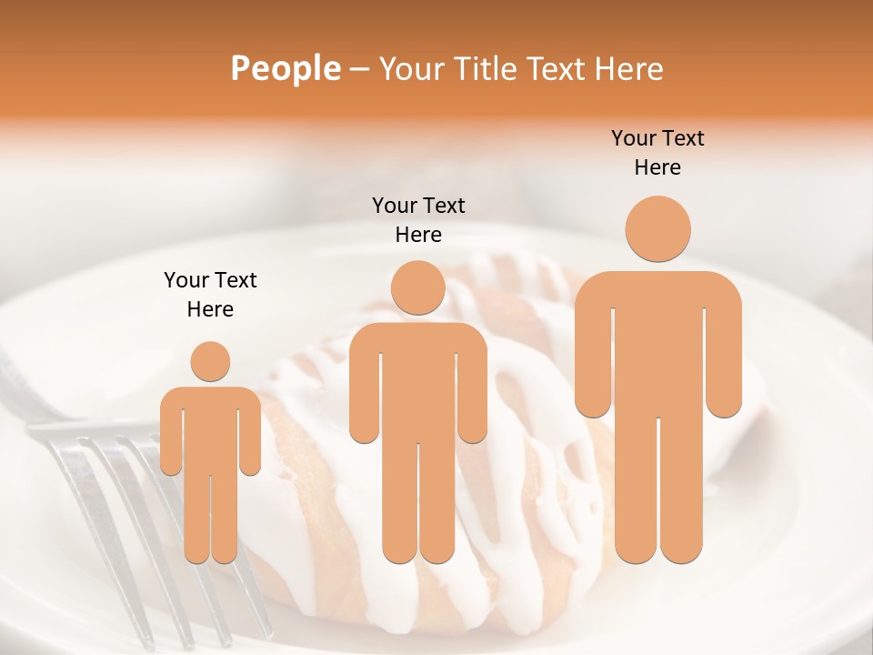 A Cheese Danish And Coffee For Breakfast. PowerPoint Template