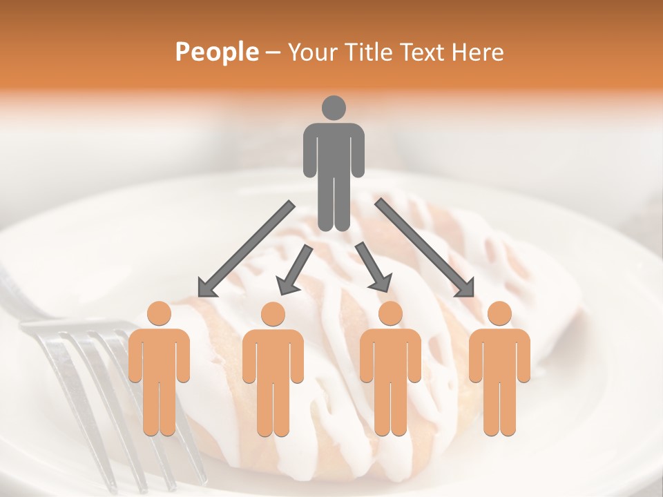 A Cheese Danish And Coffee For Breakfast. PowerPoint Template