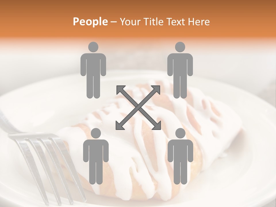 A Cheese Danish And Coffee For Breakfast. PowerPoint Template