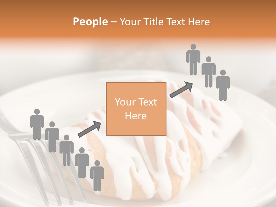 A Cheese Danish And Coffee For Breakfast. PowerPoint Template