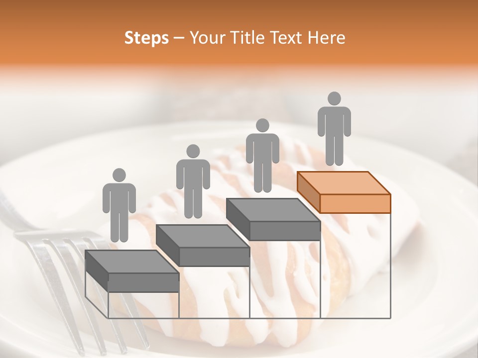 A Cheese Danish And Coffee For Breakfast. PowerPoint Template