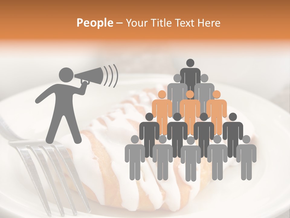 A Cheese Danish And Coffee For Breakfast. PowerPoint Template