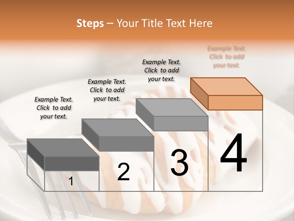 A Cheese Danish And Coffee For Breakfast. PowerPoint Template