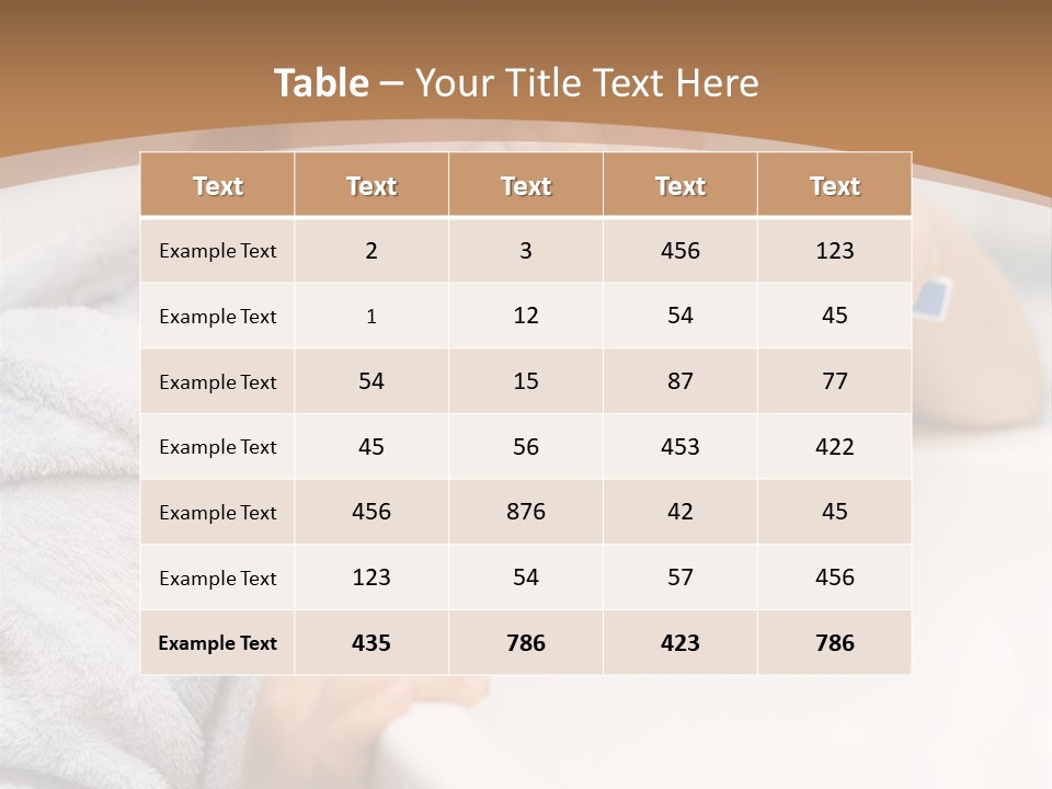 Little Girl Brushing Teeth In Bathroom PowerPoint Template