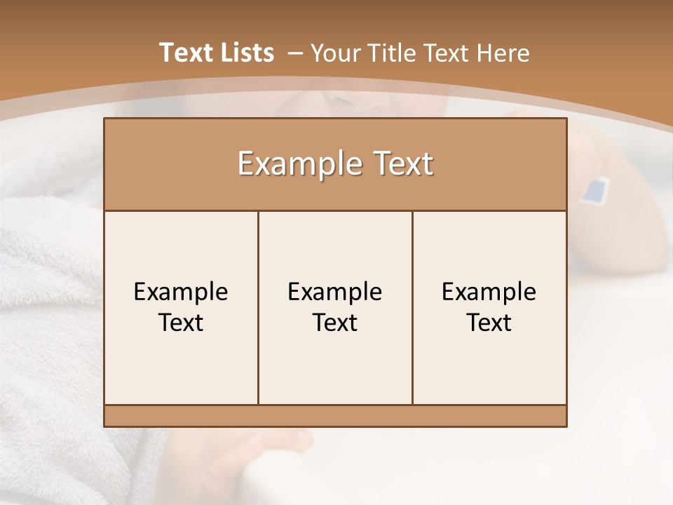Little Girl Brushing Teeth In Bathroom PowerPoint Template