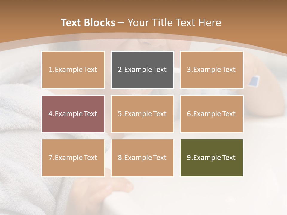 Little Girl Brushing Teeth In Bathroom PowerPoint Template