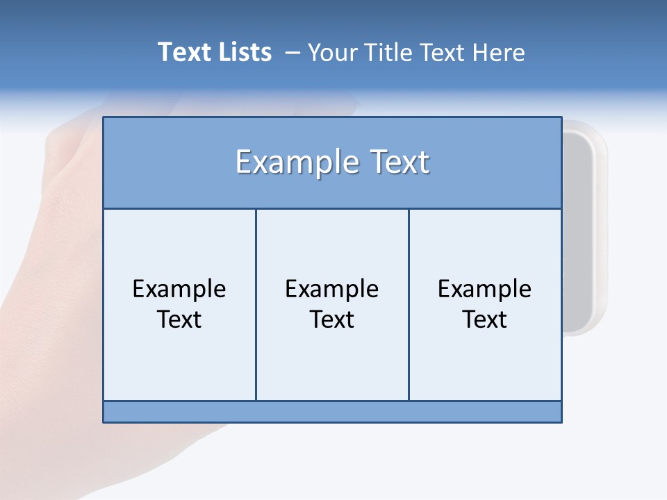 Photo Camera In Hand Isolated On White Background PowerPoint Template