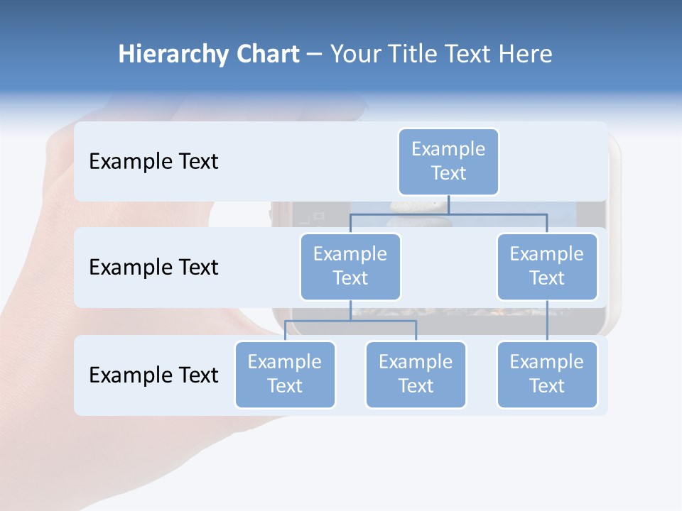 Photo Camera In Hand Isolated On White Background PowerPoint Template