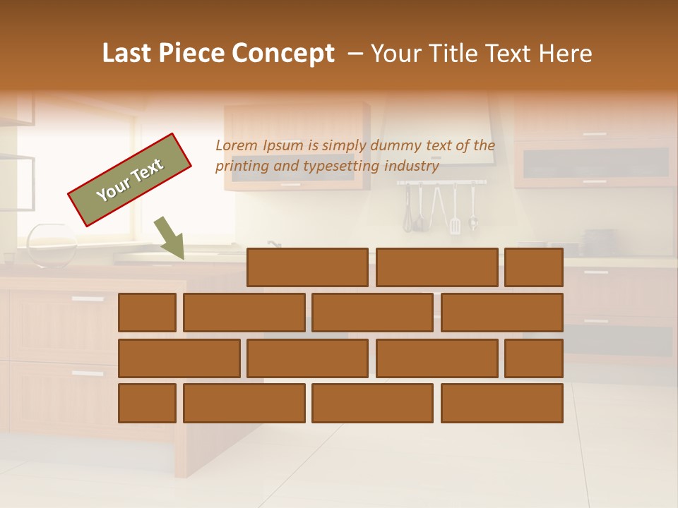 Old Brick Building Is Under Reconstruction For Modern Office Spaces. Downtown Toronto. PowerPoint Template