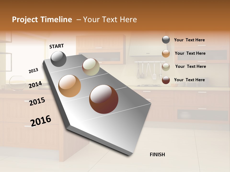 Old Brick Building Is Under Reconstruction For Modern Office Spaces. Downtown Toronto. PowerPoint Template