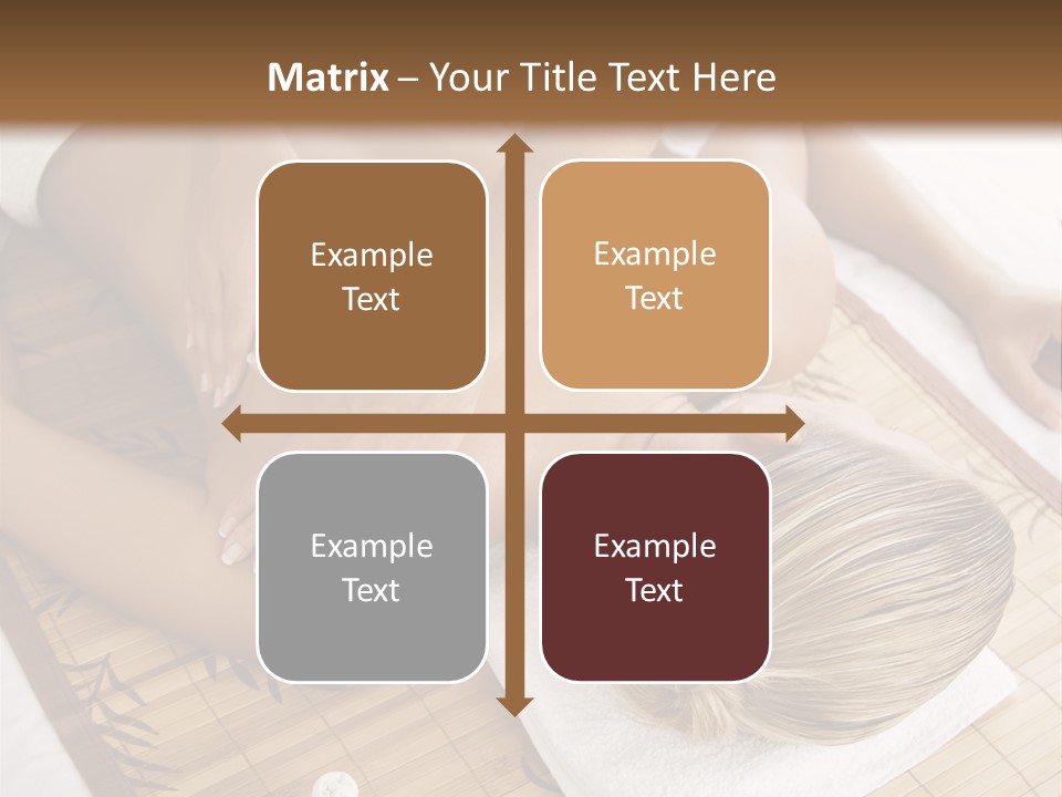 Female Receiving Professional Massage PowerPoint Template