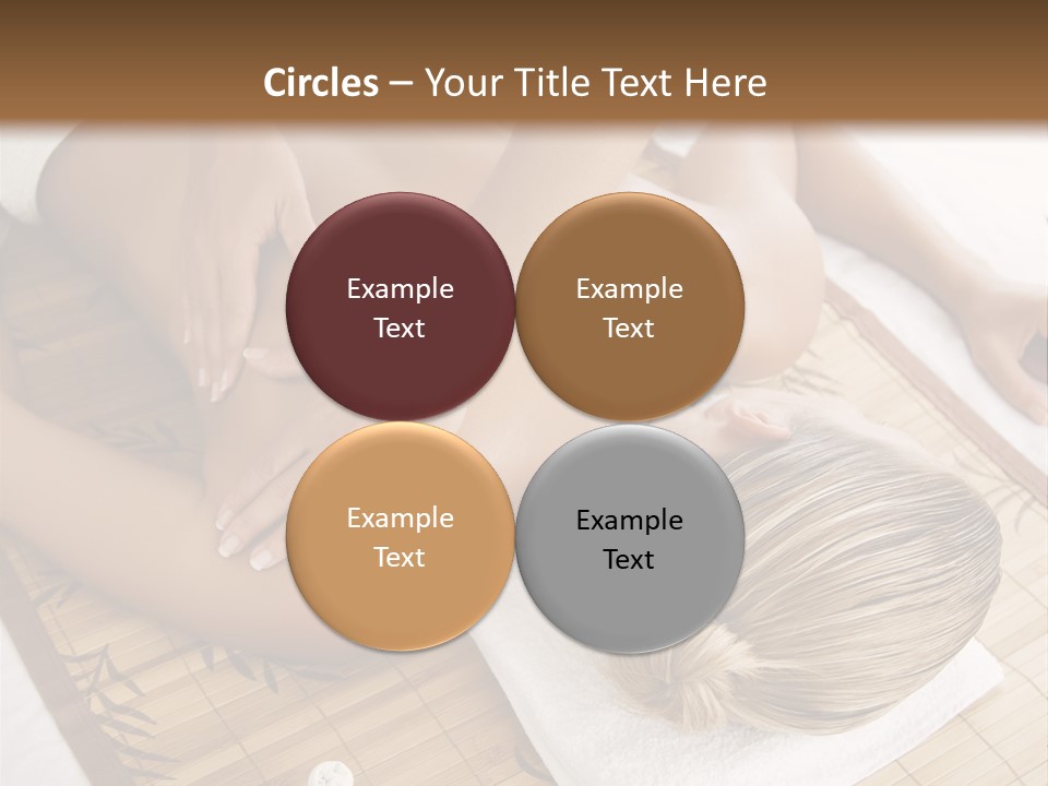 Female Receiving Professional Massage PowerPoint Template