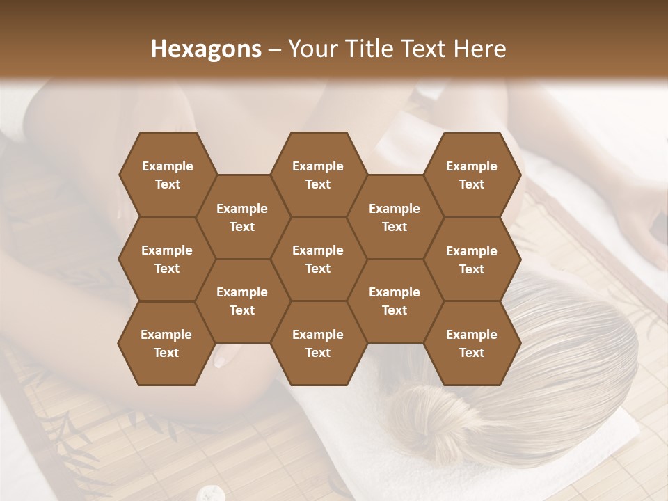 Female Receiving Professional Massage PowerPoint Template