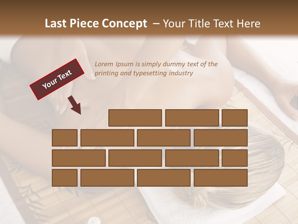 Female Receiving Professional Massage PowerPoint Template