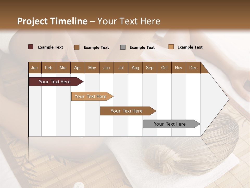 Female Receiving Professional Massage PowerPoint Template