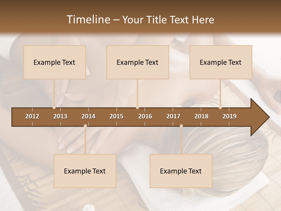 Female Receiving Professional Massage PowerPoint Template