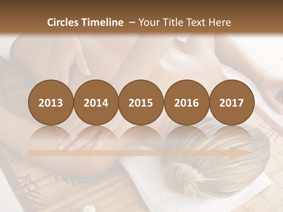 Female Receiving Professional Massage PowerPoint Template