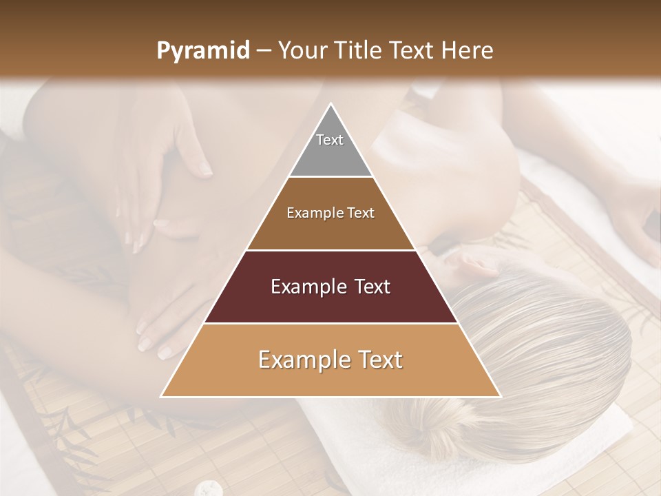 Female Receiving Professional Massage PowerPoint Template