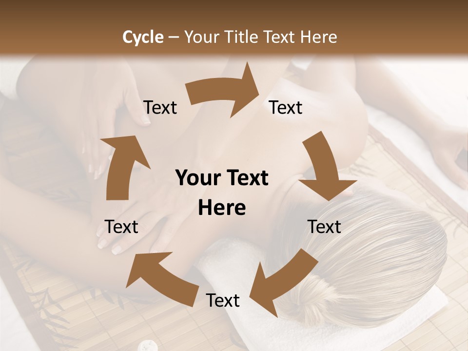 Female Receiving Professional Massage PowerPoint Template