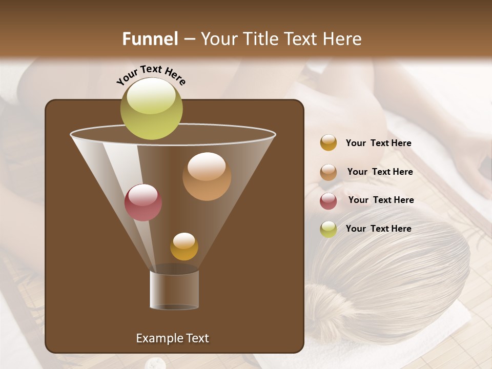 Female Receiving Professional Massage PowerPoint Template