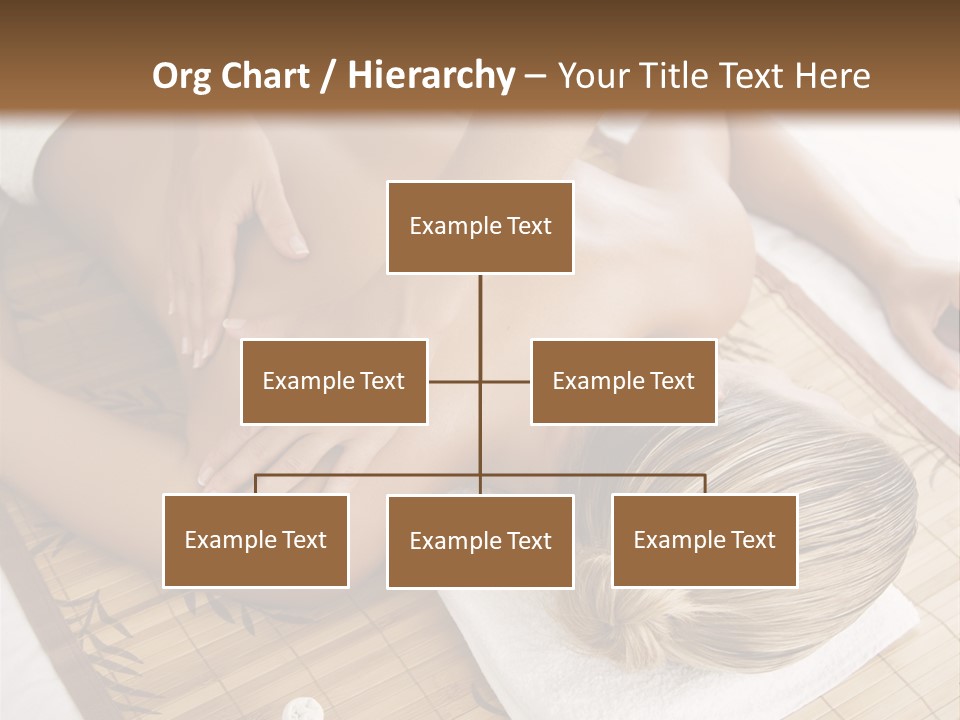 Female Receiving Professional Massage PowerPoint Template