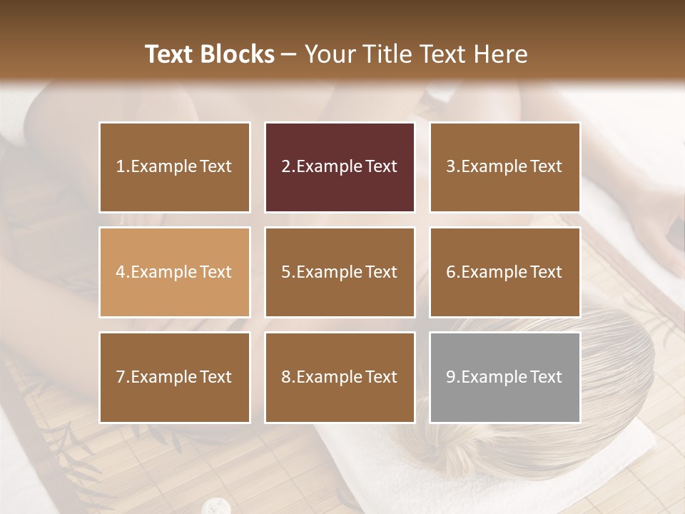 Female Receiving Professional Massage PowerPoint Template