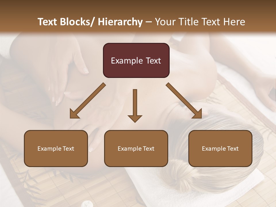 Female Receiving Professional Massage PowerPoint Template