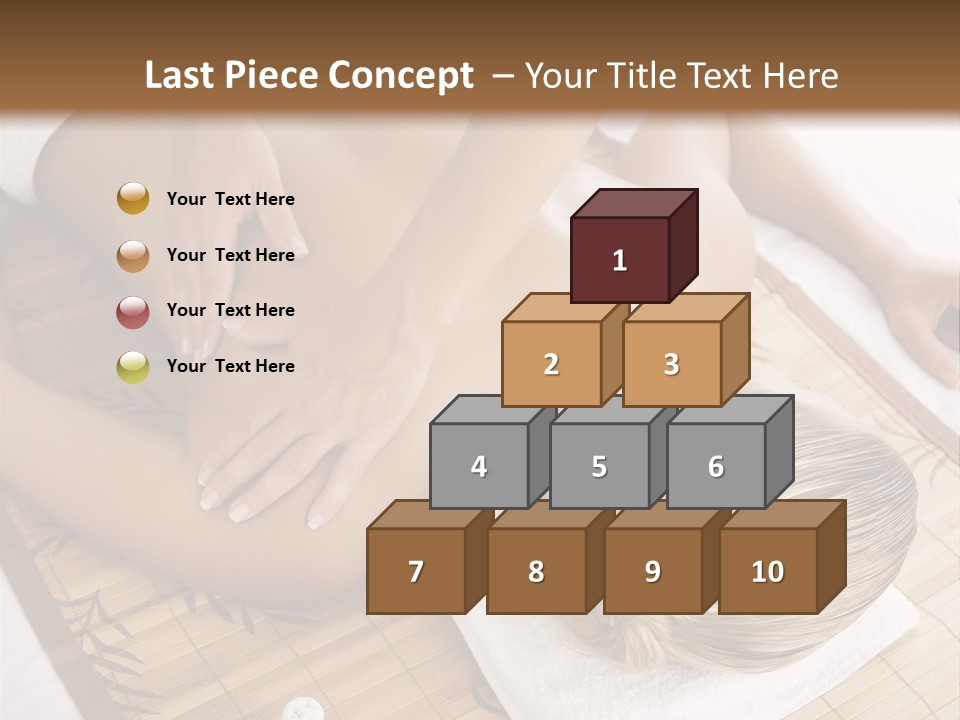 Female Receiving Professional Massage PowerPoint Template