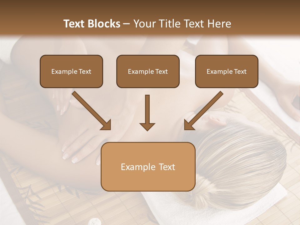 Female Receiving Professional Massage PowerPoint Template