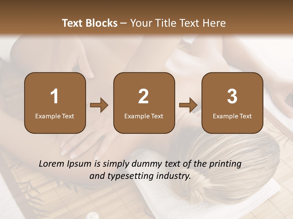 Female Receiving Professional Massage PowerPoint Template