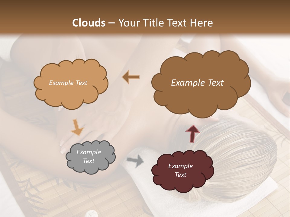 Female Receiving Professional Massage PowerPoint Template