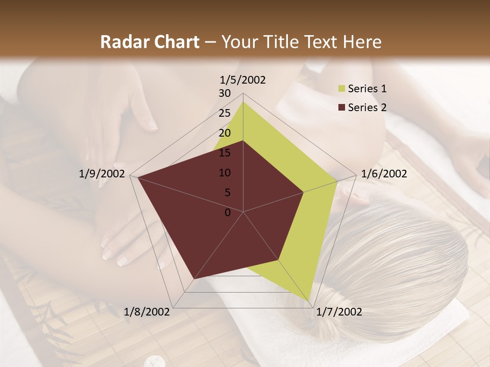 Female Receiving Professional Massage PowerPoint Template