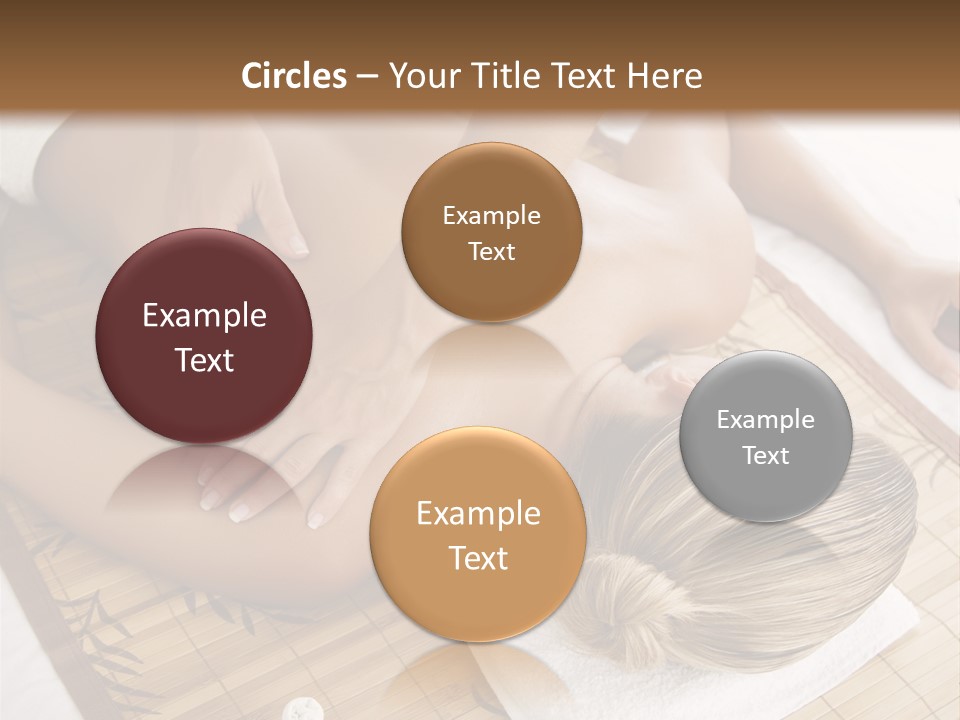 Female Receiving Professional Massage PowerPoint Template