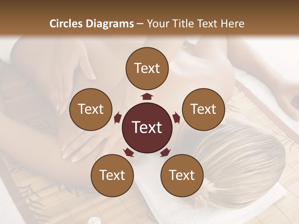 Female Receiving Professional Massage PowerPoint Template