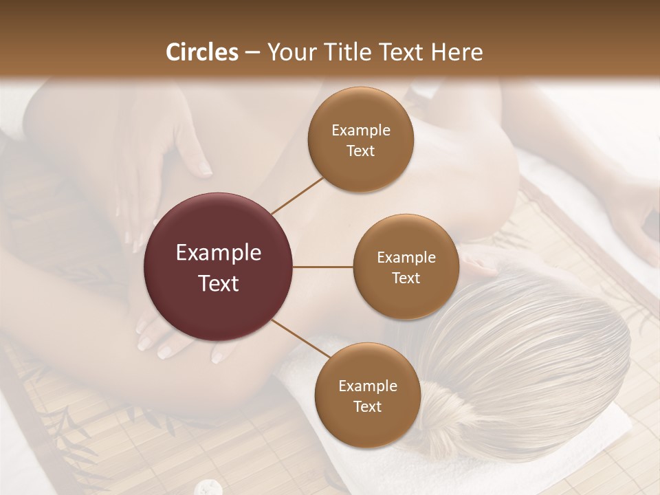 Female Receiving Professional Massage PowerPoint Template