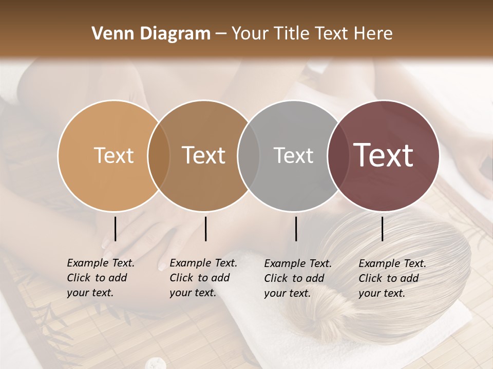 Female Receiving Professional Massage PowerPoint Template