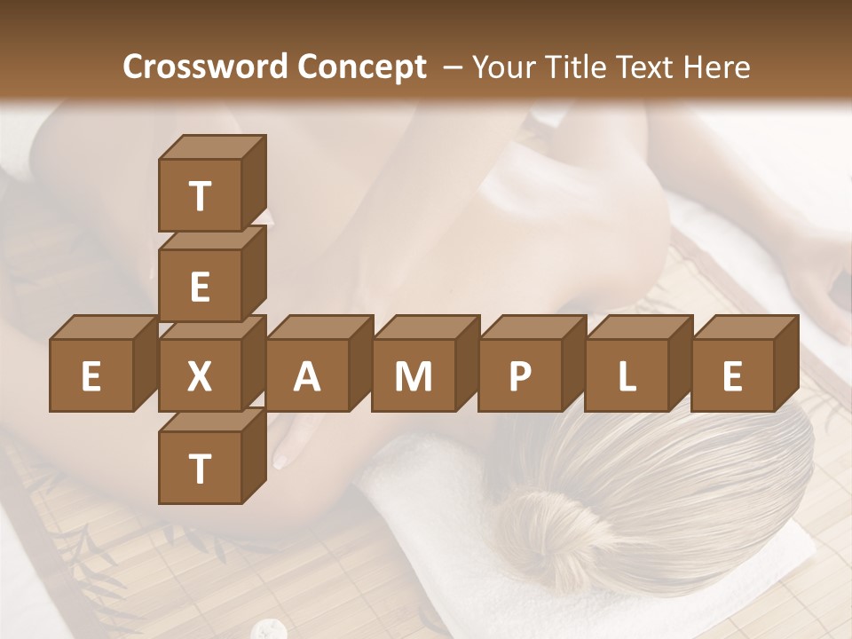 Female Receiving Professional Massage PowerPoint Template