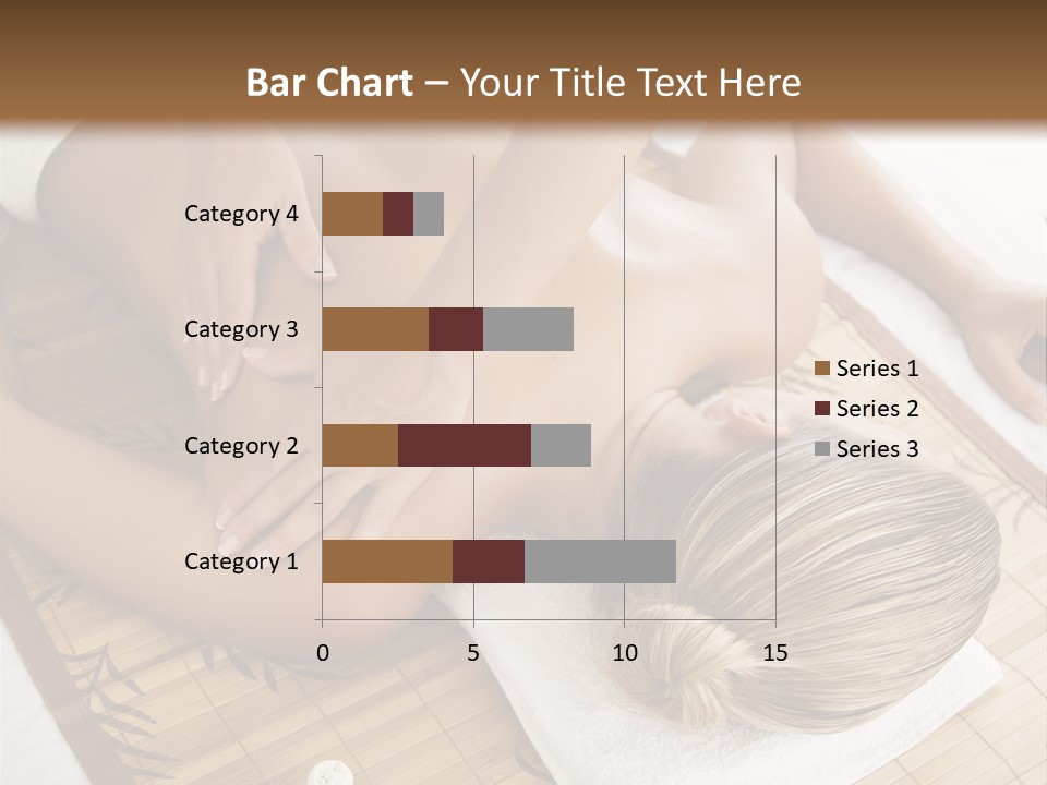 Female Receiving Professional Massage PowerPoint Template