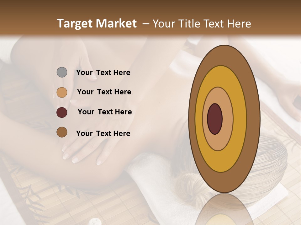 Female Receiving Professional Massage PowerPoint Template